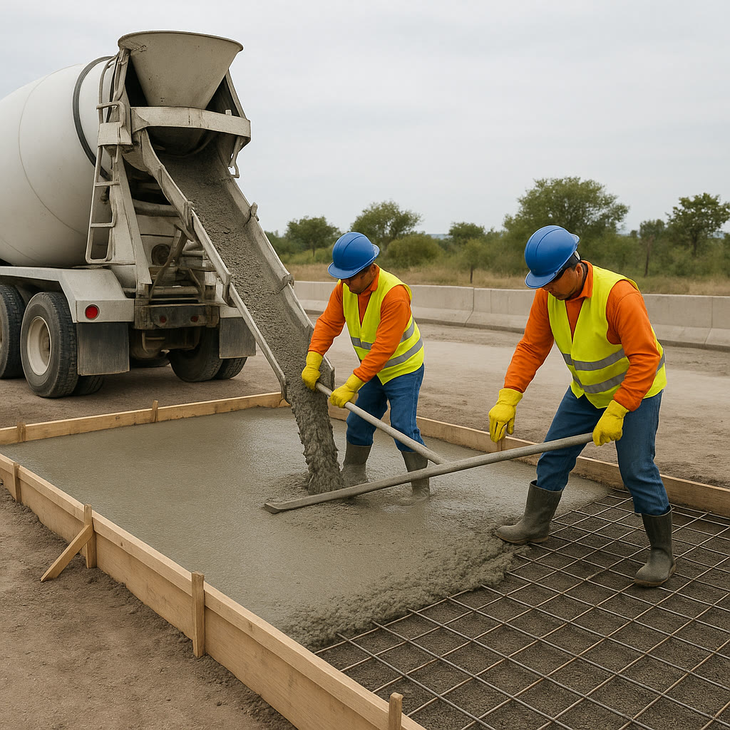 Colado de concreto en obra civil